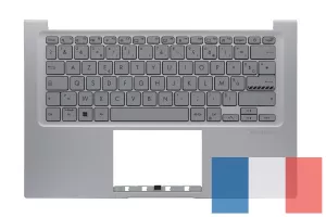 Clavier AZERTY Pour ASUS Mobile Dock AD03 - Gris, Alcantara, Neuf