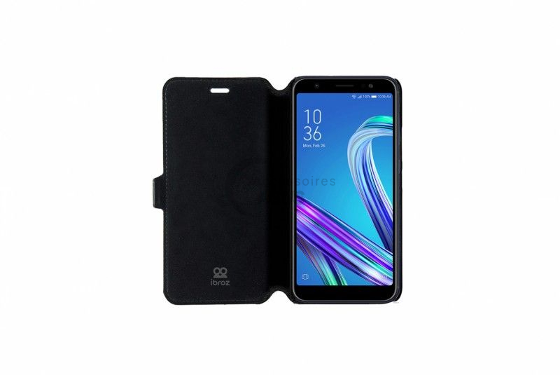 Etui Folio Cover noir Ibroz pour ZenFone Max Plus M1 | Accessoires Asus
