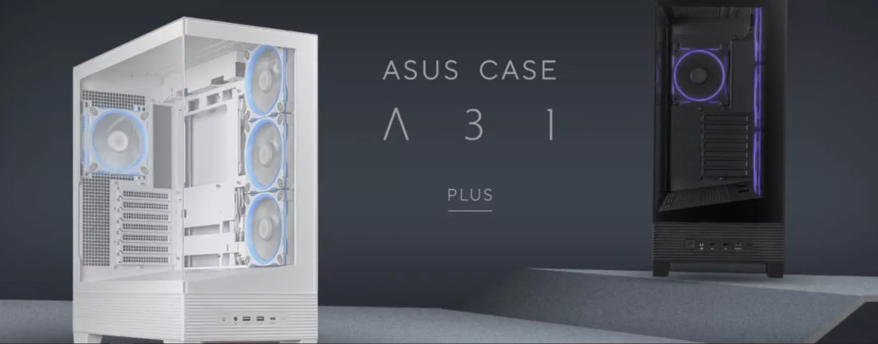 ASUS A31 Plus TG ARGB White ATX PC Case - Pre