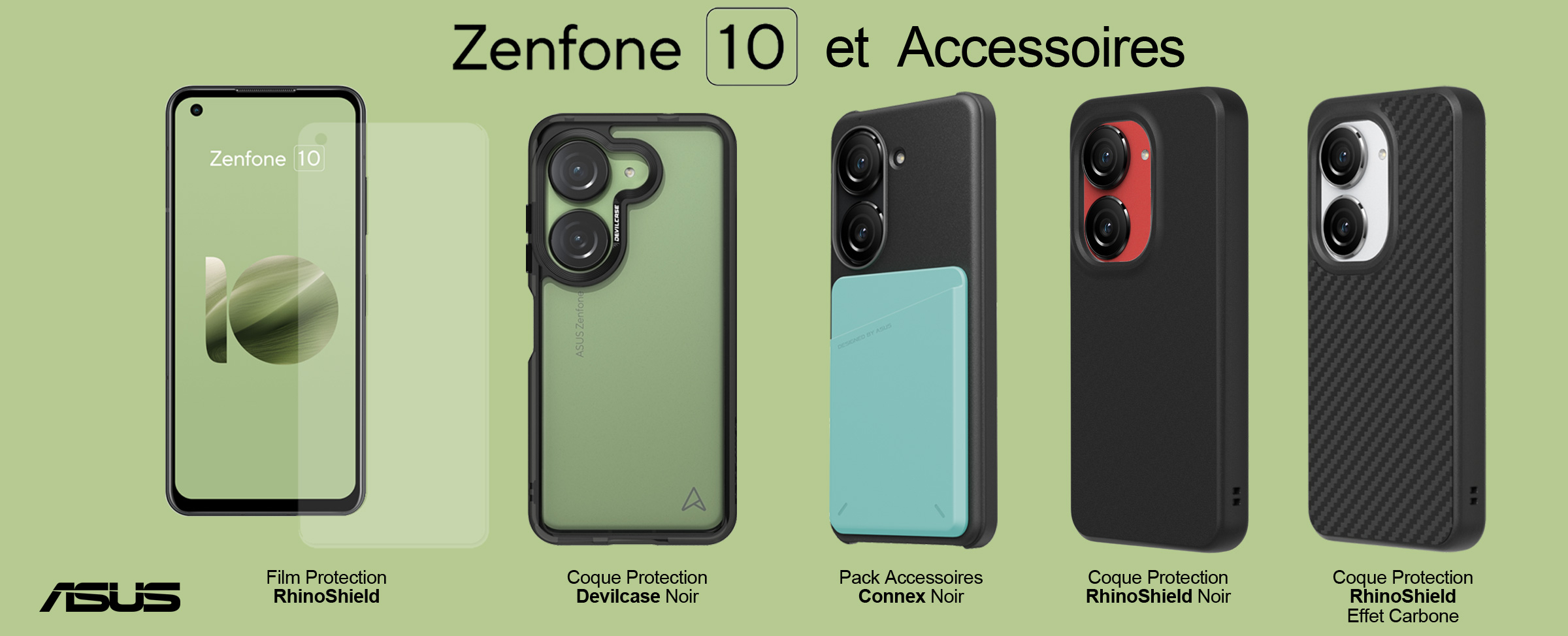 Coque Asus RhinoShield ZenFone 11 Ultra – Noir Effet Carbone – Neuf