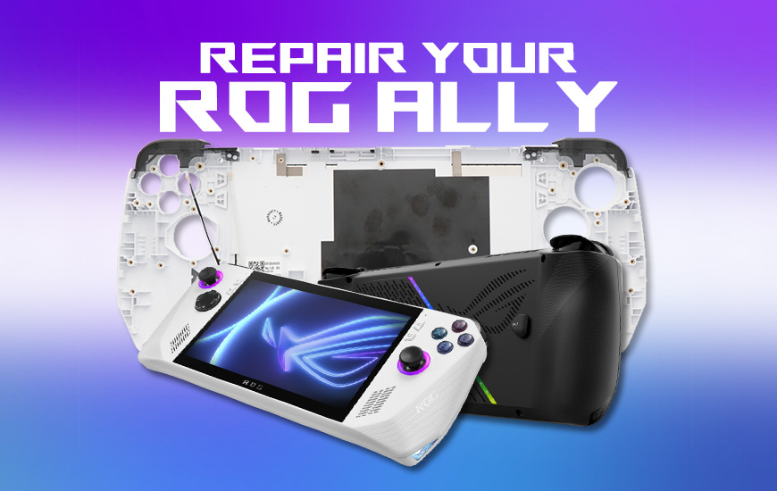 Repair your Asus ROG Ally console with our official spare parts!